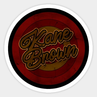 Circle Retro Kane Brown Sticker